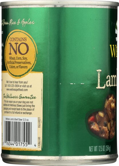 WELLNESS: Dog Food Wet Lamb Beef Stew, 12.5 oz