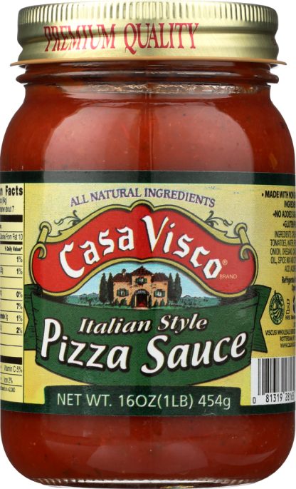 CASA VISCO: Italian Style Pizza Sauce, 16 oz