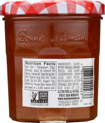 BONNE MAMAN: Orange Marmalade Preserves, 13 oz
