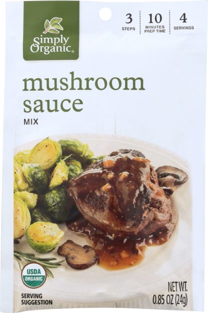 SIMPLY ORGANIC: Mushroom Sauce Mix, 0.9 oz
