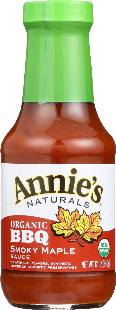ANNIE'S NATURALS: Organic BBQ Sauce Smoky Maple, 12 oz