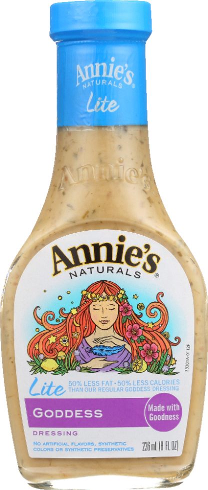 ANNIE'S NATURALS: Lite Goddess Dressing, 8 Oz