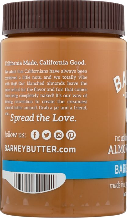 BARNEY BUTTER: Nut Butter Bare Smooth, 16 oz