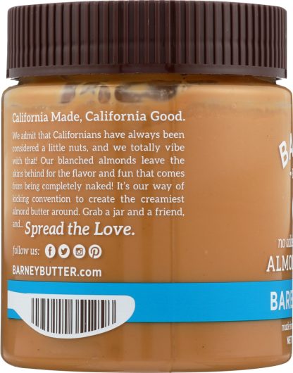 BARNEY BUTTER: Bare Almond Butter Smooth, 10 oz