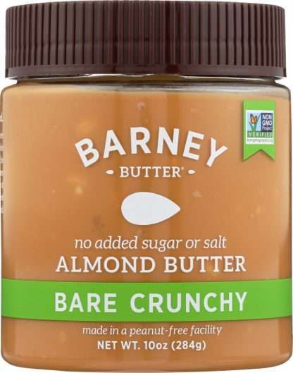BARNEY BUTTER: Almond Butter Bare Crunchy, 10 oz
