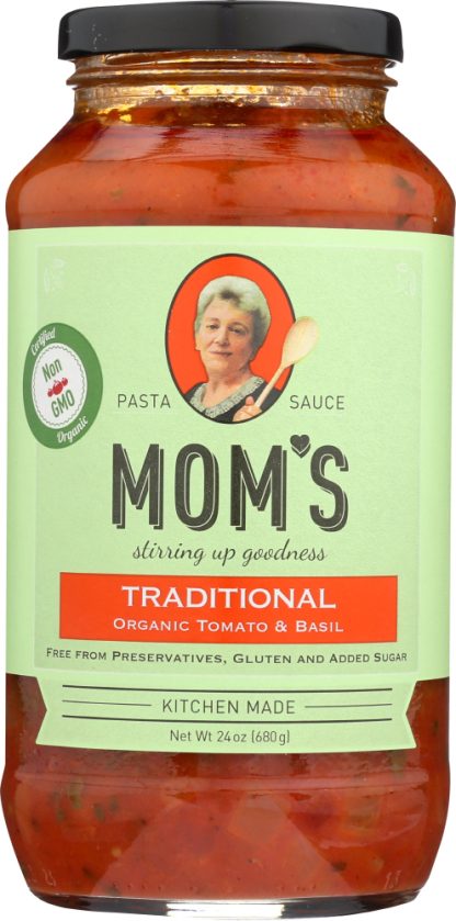 MOMS: Spaghetti Sauce Traditional Tomato & Basil, 24 oz