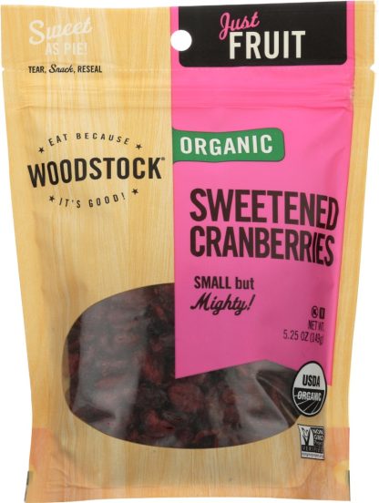 WOODSTOCK: Cranberries Sweet Dried, 5.25 OZ