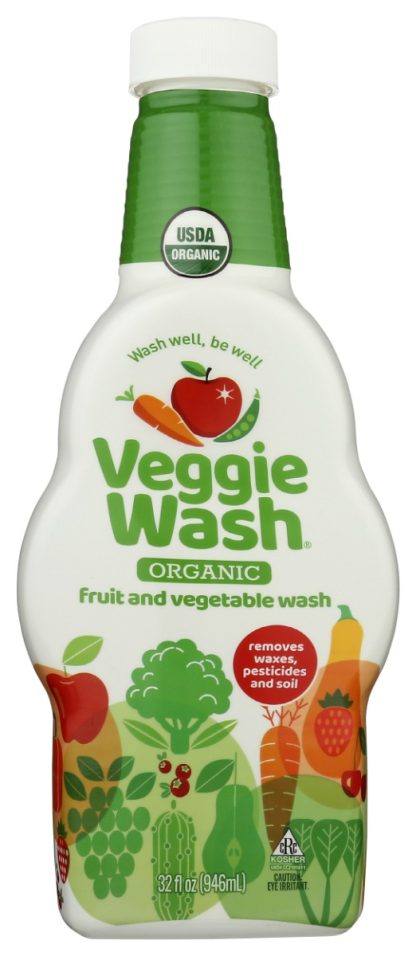 VEGGIE WASH: Wash Veggie Soaker Bttl O, 32 OZ