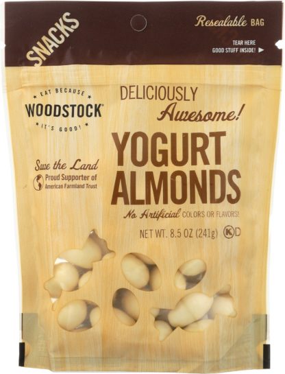 WOODSTOCK: Almonds Yogurt, 8.5 OZ