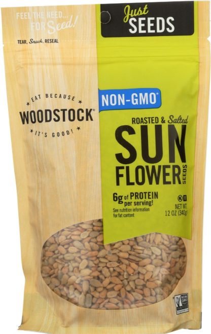 WOODSTOCK: Seeds Sunflower Rstd Sltd, 12 OZ