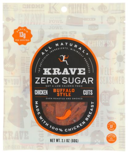 KRAVE: Jerky Buffalo Zero Sugar, 2.1 OZ