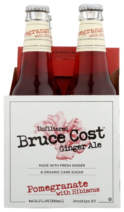 BRUCE COST GINGER ALE: GINGER ALE POMG HIBS 4PK (48.000 FO)