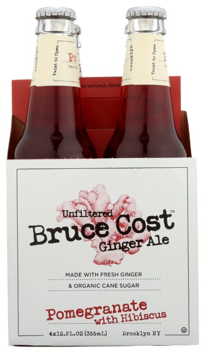 BRUCE COST GINGER ALE: GINGER ALE POMG HIBS 4PK (48.000 FO)