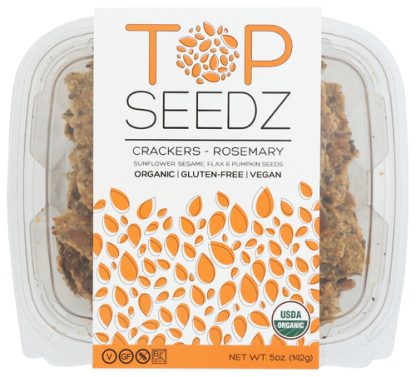 TOP SEEDZ LLC: Crackers Rosemary, 5 OZ