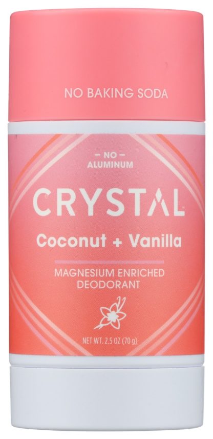 CRYSTAL BODY DEODORANT: Deodorant Ccnut Vanilla, 2.5 OZ