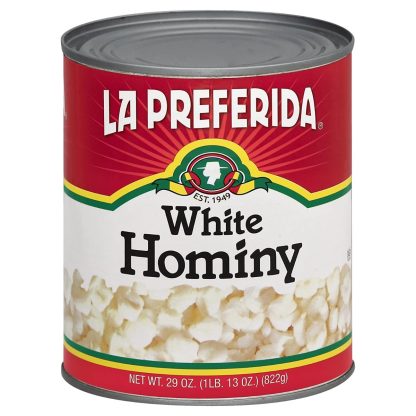 LA PREFERIDA: Bean Hominy White, 29 oz