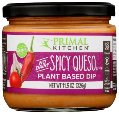 PRIMAL KITCHEN: Dip Queso Spicy, 11.5 oz