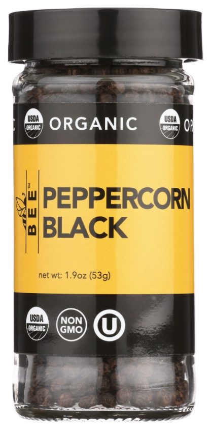 BEE SPICES: Spices Pepprcrn Blk Org, 1.9 oz