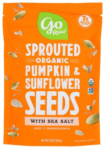GO RAW: Sprouted Sunflower Pumpkin S Org, 10 oz