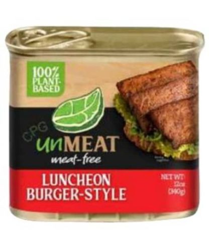 UNMEAT: Meat Free Luncheon Burger, 12 oz