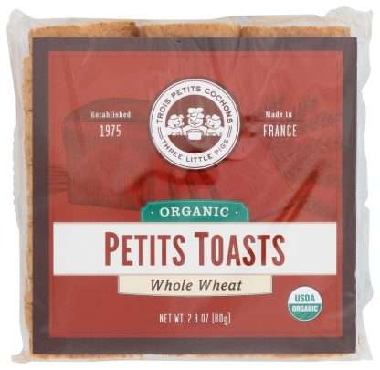 LES TROIS PETITS: Toasts Petits Ww Org, 2.8 OZ
