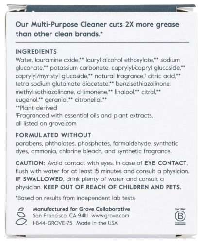 GROCE CO.: Cleaner Multi Conc Or Rm, 2 ea