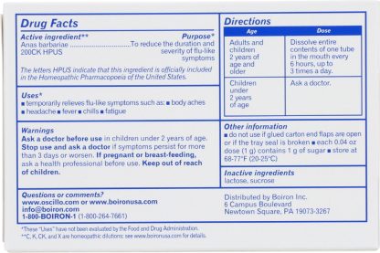 BOIRON: Oscillococcinum Homeopathic Medicine Value Pack, 6 Doses