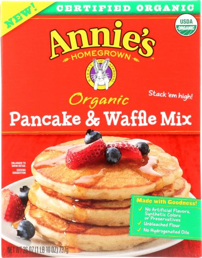 ANNIES HOMEGROWN: Mix Pancake Waffle Org, 26 oz