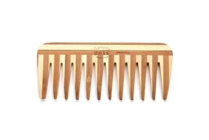 BASS BRUSHES: Comb Bamboo Striped Dark, 1 ea