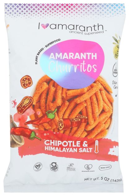 I AMARANTH: Churritos Chiptl Hm Salt, 5 OZ