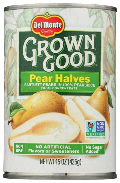 DEL MONTE: Pear Halves In Juice, 15 OZ