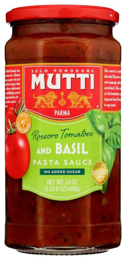 MUTTI: Sauce Pasta Tom & Basil, 24 OZ