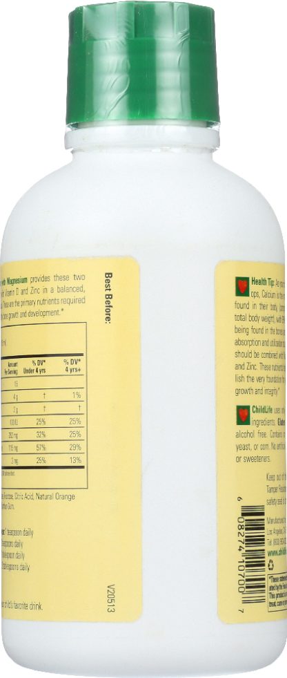 CHILDLIFE ESSENTIALS: Liquid Calcium with Magnesium Natural Orange Flavor, 16 oz