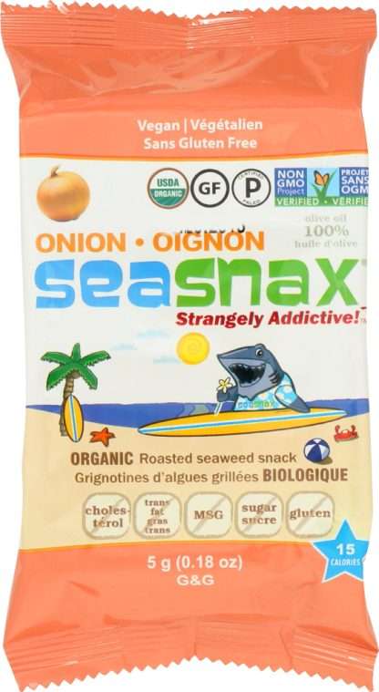 SEA SNAX: Seaweed Snack Grab & Go Onion, 0.21 oz