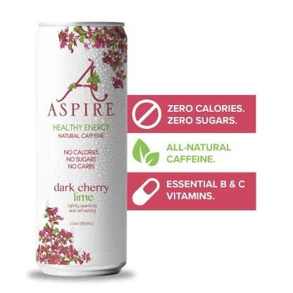 ASPIRE: Drink Dark Cherry Lime, 12 FL OZ