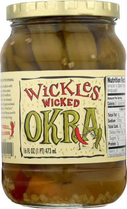 WICKLES: Wicked Okra, 16 oz