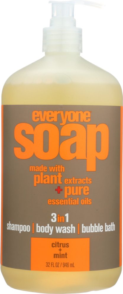 EVERYONE: 3-In-1 Citrus & Mint Soap, 32 oz