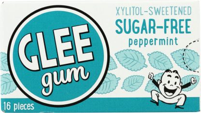 GLEE GUM: Sugar Free Refresh Mint Gum, 16 pc