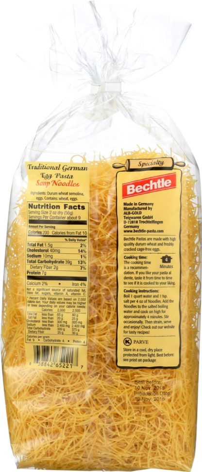 BECHTLE: Fine Noodles, 17.6 oz