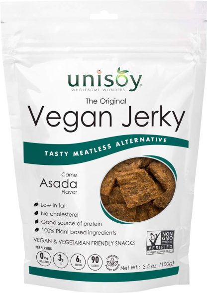 UNISOY: Jerky Vegan Carne Asada, 3.5 oz