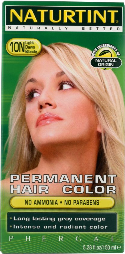 NATURTINT: Permanent Hair Color 10N Light Dawn Blonde, 5.28 oz