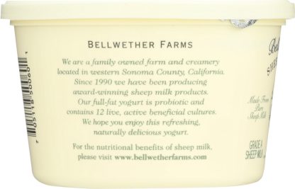 BELLWETHER FARMS: Sheep Milk Yogurt Plain, 16 oz