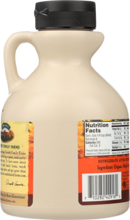 COOMBS FAMILY FARMS: Maple Syrup Jug Grade A Organic, 16 oz