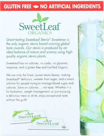 SWEETLEAF: Organic Stevia Sweetener, 70 Packets