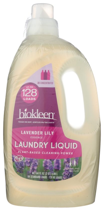 BIO KLEEN: Lavender Lily Laundry Liquid, 64 OZ