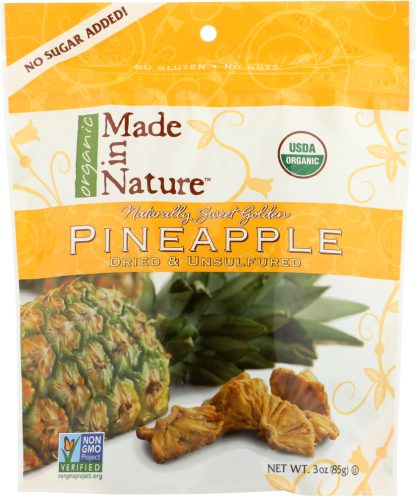 MADE IN NATURE: Organic Dried Pineapple, 3 oz
