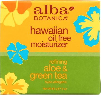 ALBA BOTANICA: Hawaiian Aloe and Green Tea Moisturizer Oil-Free, 3 oz