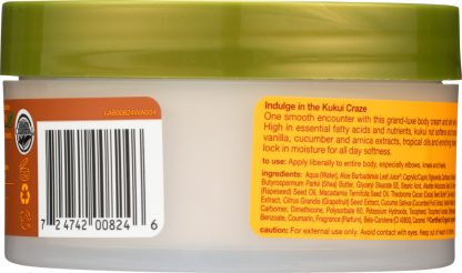 ALBA BOTANICA: Hawaiian Body Cream Kukui Nut, 6.5 oz