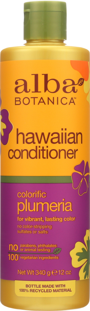 ALBA BOTANICA: Hawaiian Conditioner Colorific Plumeria, 12 oz