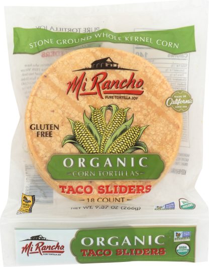MI RANCHO: Sliders Taco 18 pc Organic, 9.36 oz